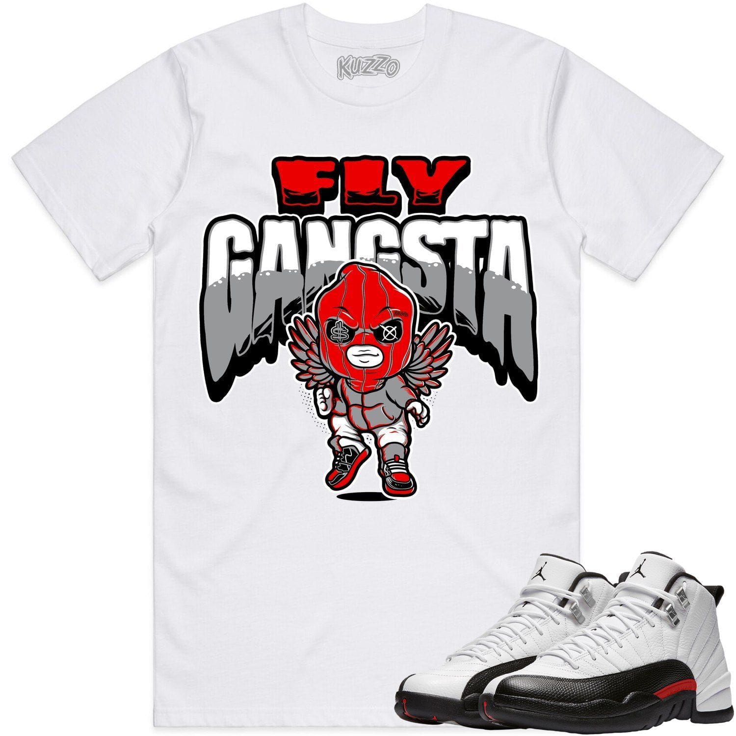 Jordan 12 Red Taxi 12s Shirt to Match - RED FLY GANGSTA