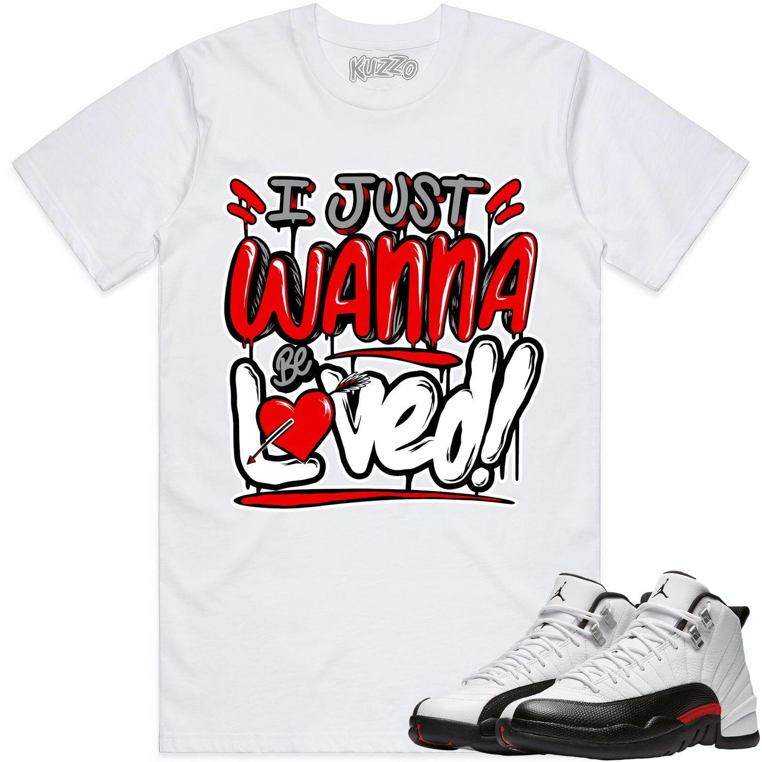 Jordan 12 Red Taxi 12s Shirt to Match - RED LOVED