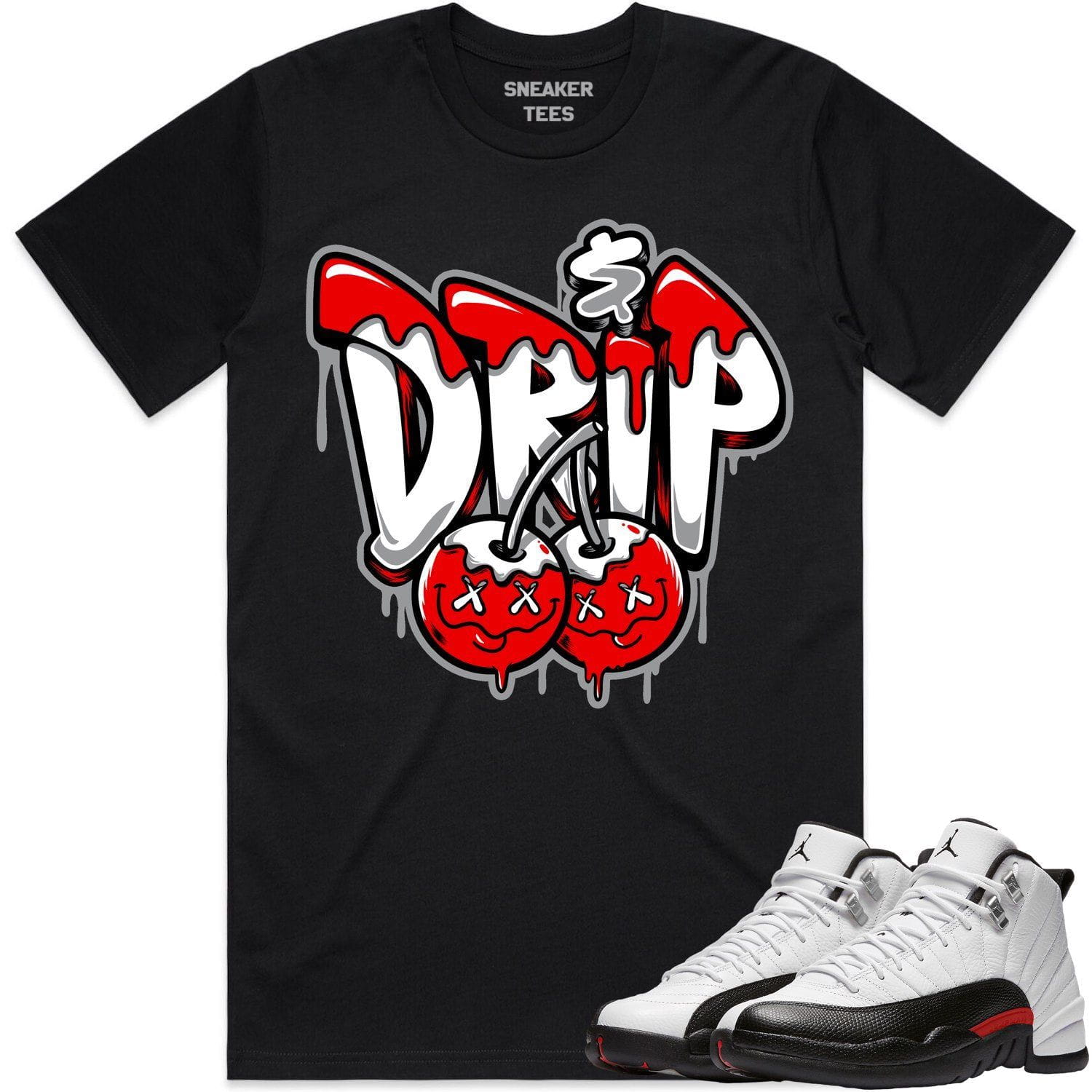 Jordan 12 Red Taxi 12s Shirt to Match - RED MONEY DRIP