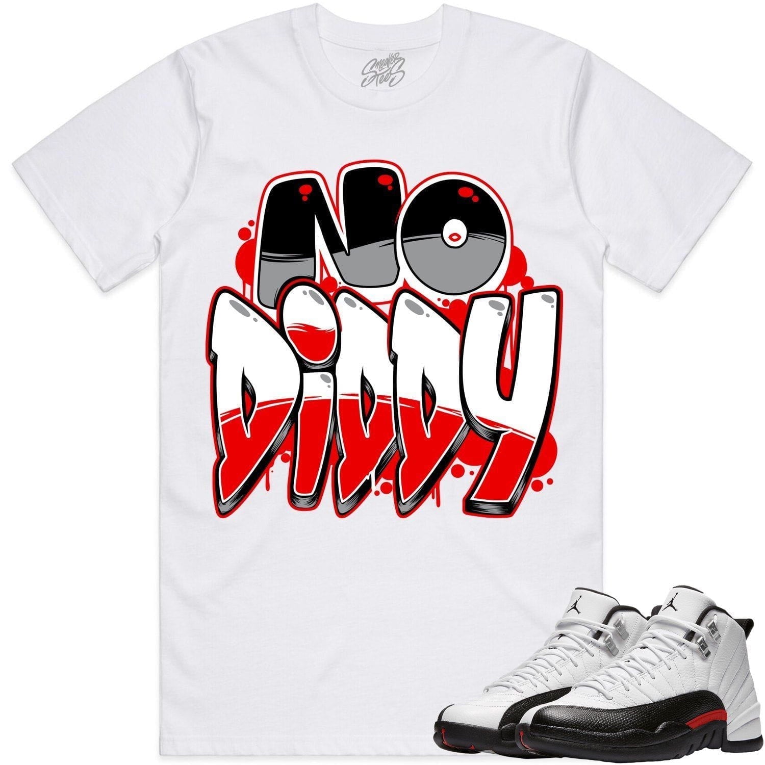 Jordan 12 Red Taxi 12s Shirt to Match - RED NODIDDY