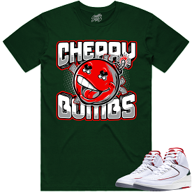 Jordan 2 Italy Origin 2s Shirt to Match - RED CHERRY BOMBS