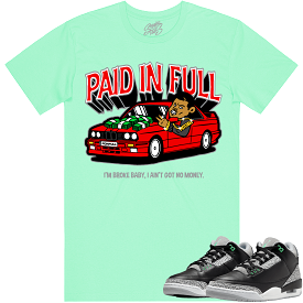 Jordan 3 Green Glow 3s Shirt to Match - RED PAID