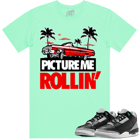 Jordan 3 Green Glow 3s Shirt to Match - RED PMR