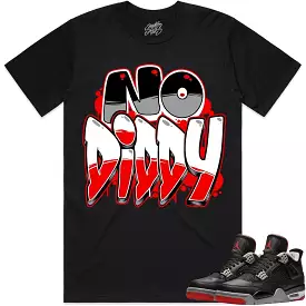 Jordan 4 Bred Reimagined 4s Shirt to Match - RED NODIDDY