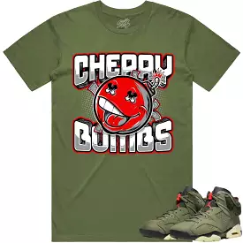 Jordan 6 Cactus Jack 6s Shirt to Match - RED CHERRY BOMBS