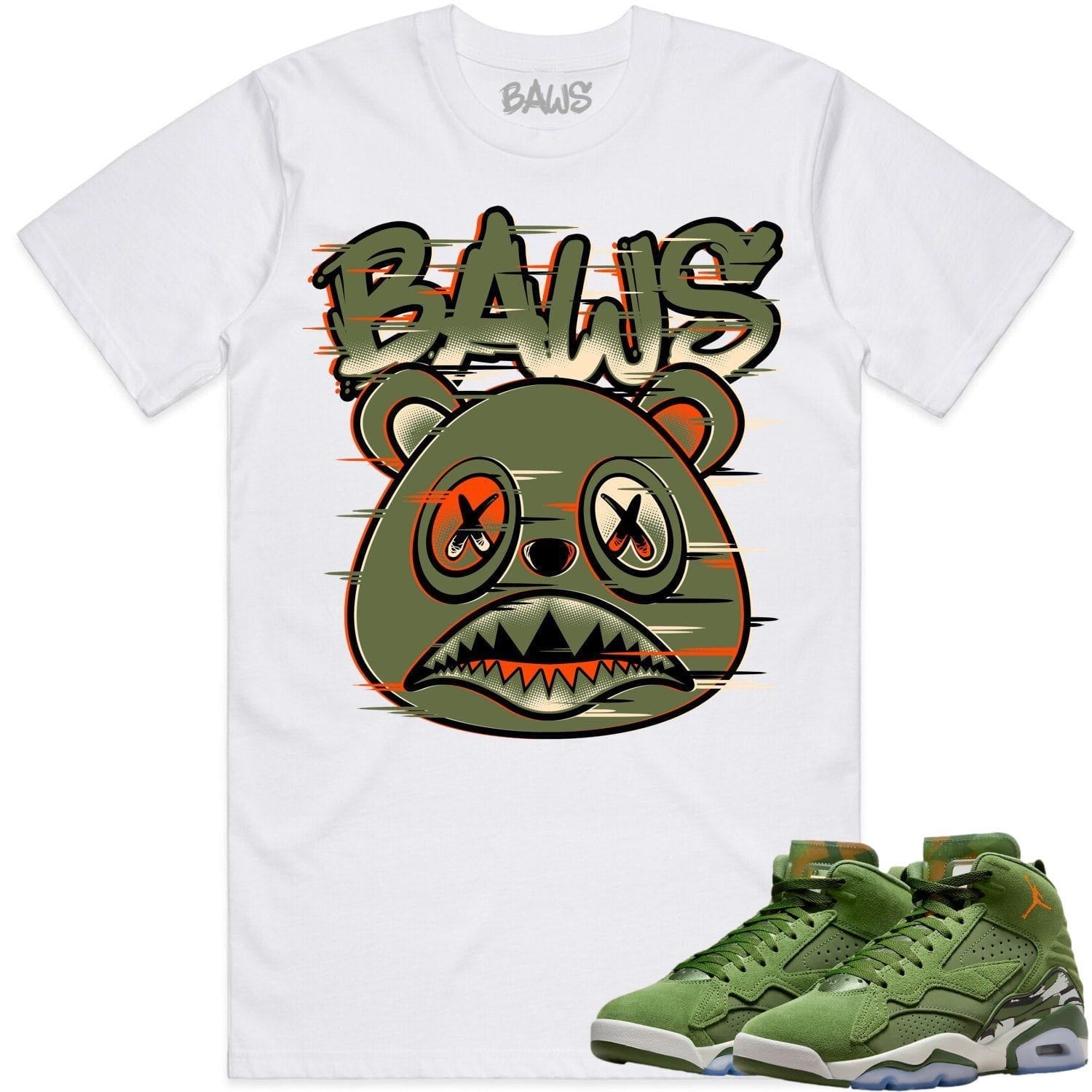 Jordan MVP 678 Sky J Olive Shirt to Match - CELADON GLITCH BAWS