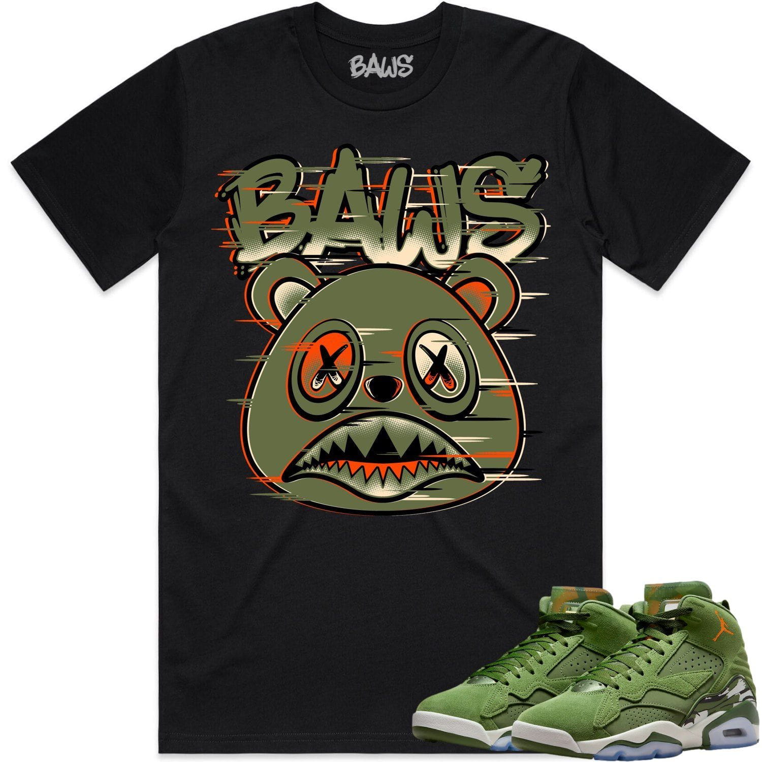 Jordan MVP 678 Sky J Olive Shirt to Match - CELADON GLITCH BAWS