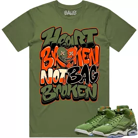 Jordan MVP 678 Sky J Olive Shirt to Match - CELADON HEART BROKEN BAWS