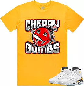 Jordan MVP 678 Yellow Ochre Shirt to Match - RED CHERRY BOMBS