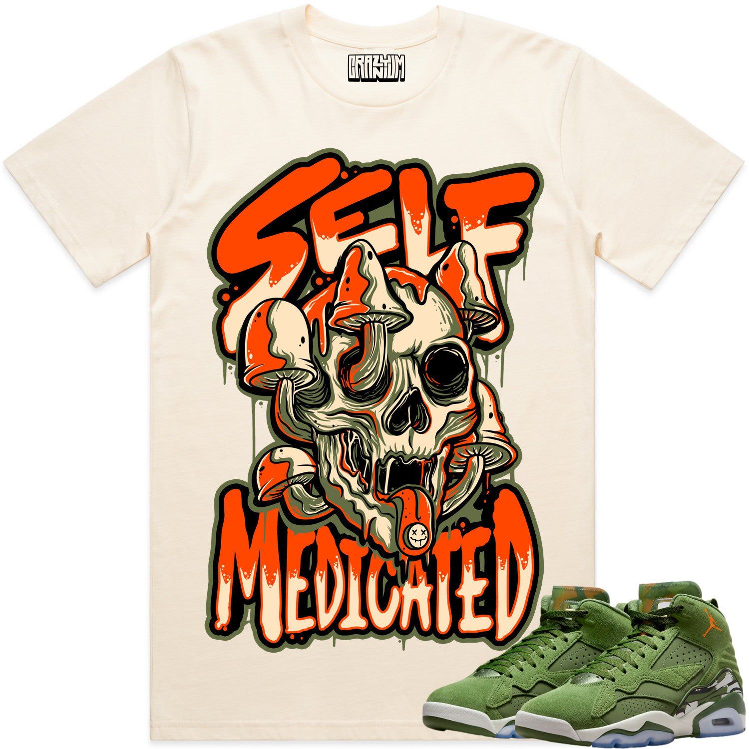 Jordan MVP Sky J Olive Shirt to Match - CELADON SELF MEDICATED