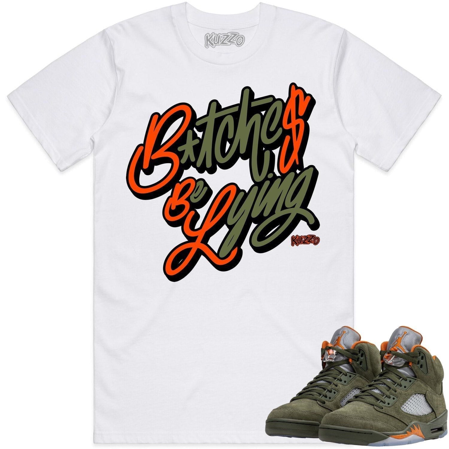 Jordan Retro 5 Olive 5s Shirt to Match - CELADON BBL