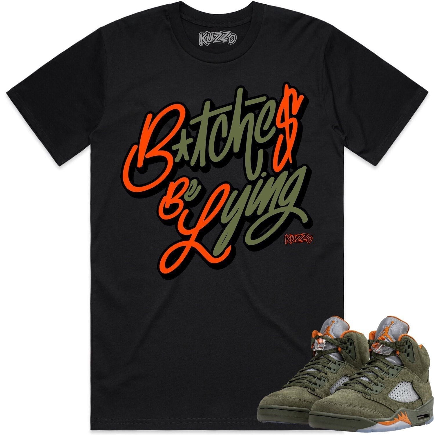 Jordan Retro 5 Olive 5s Shirt to Match - CELADON BBL