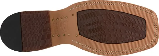 Justin Caddo Brown Western Boot