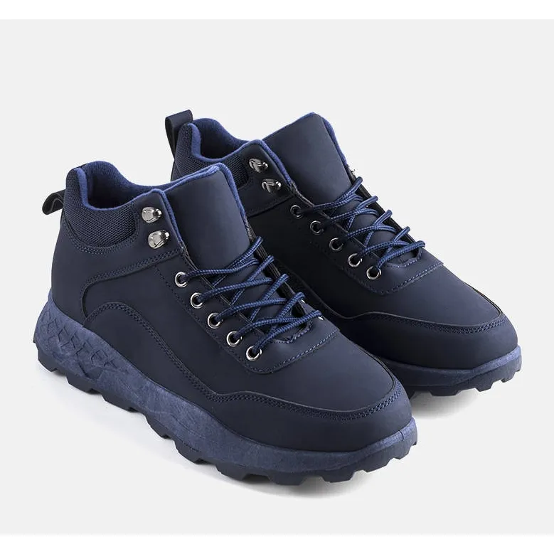 Kyson navy blue insulated boots