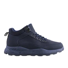 Kyson navy blue insulated boots