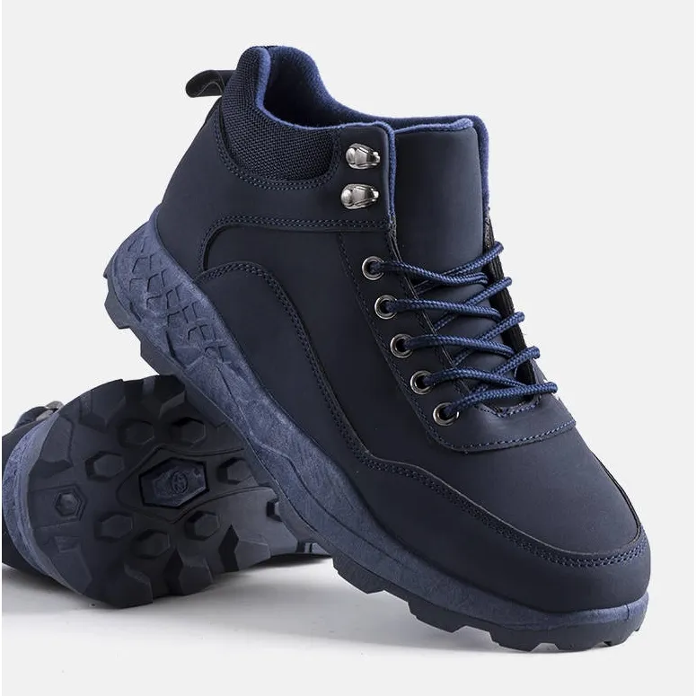 Kyson navy blue insulated boots