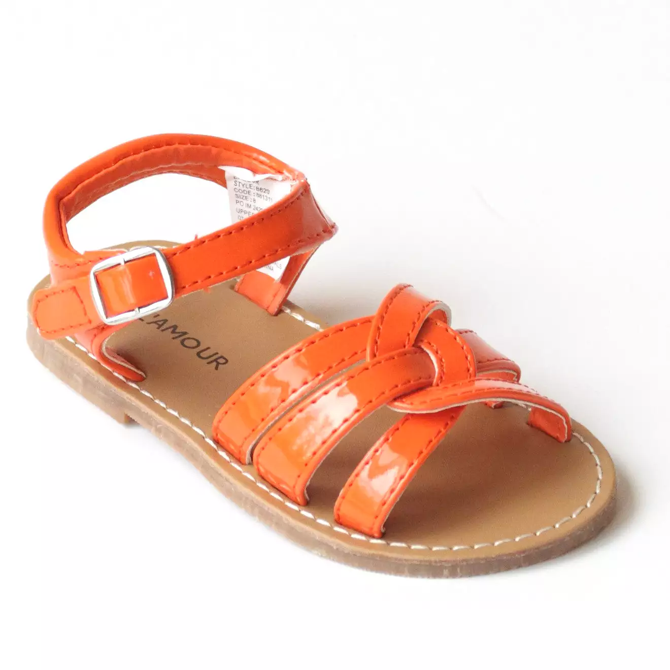 L'Amour Girls B620 Braided Sandals