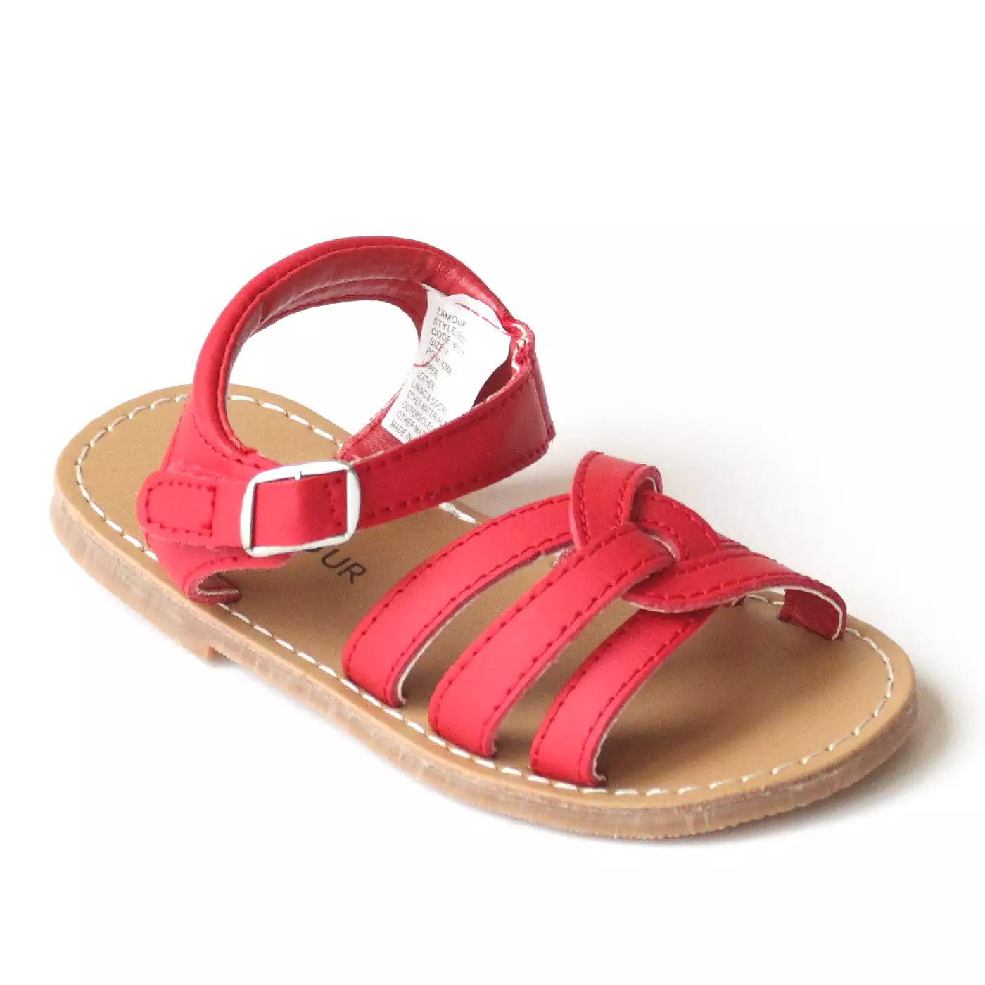 L'Amour Girls B620 Braided Sandals