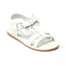 L'Amour Girls T-Strap Bow Sandals