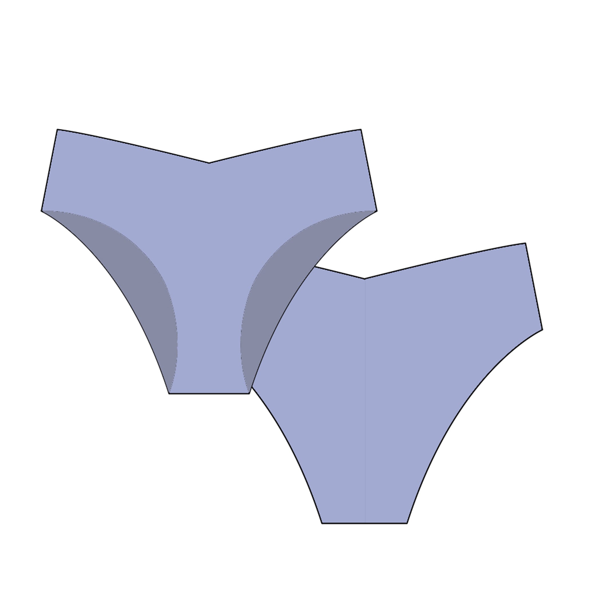 Lavender Second-Skin Bikini Panty