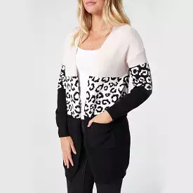 Leopard Long Sleeve Kimono Knit