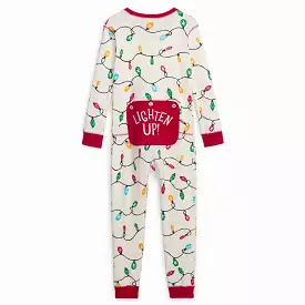 Little Blue House Holiday Lights Kids Union Suit