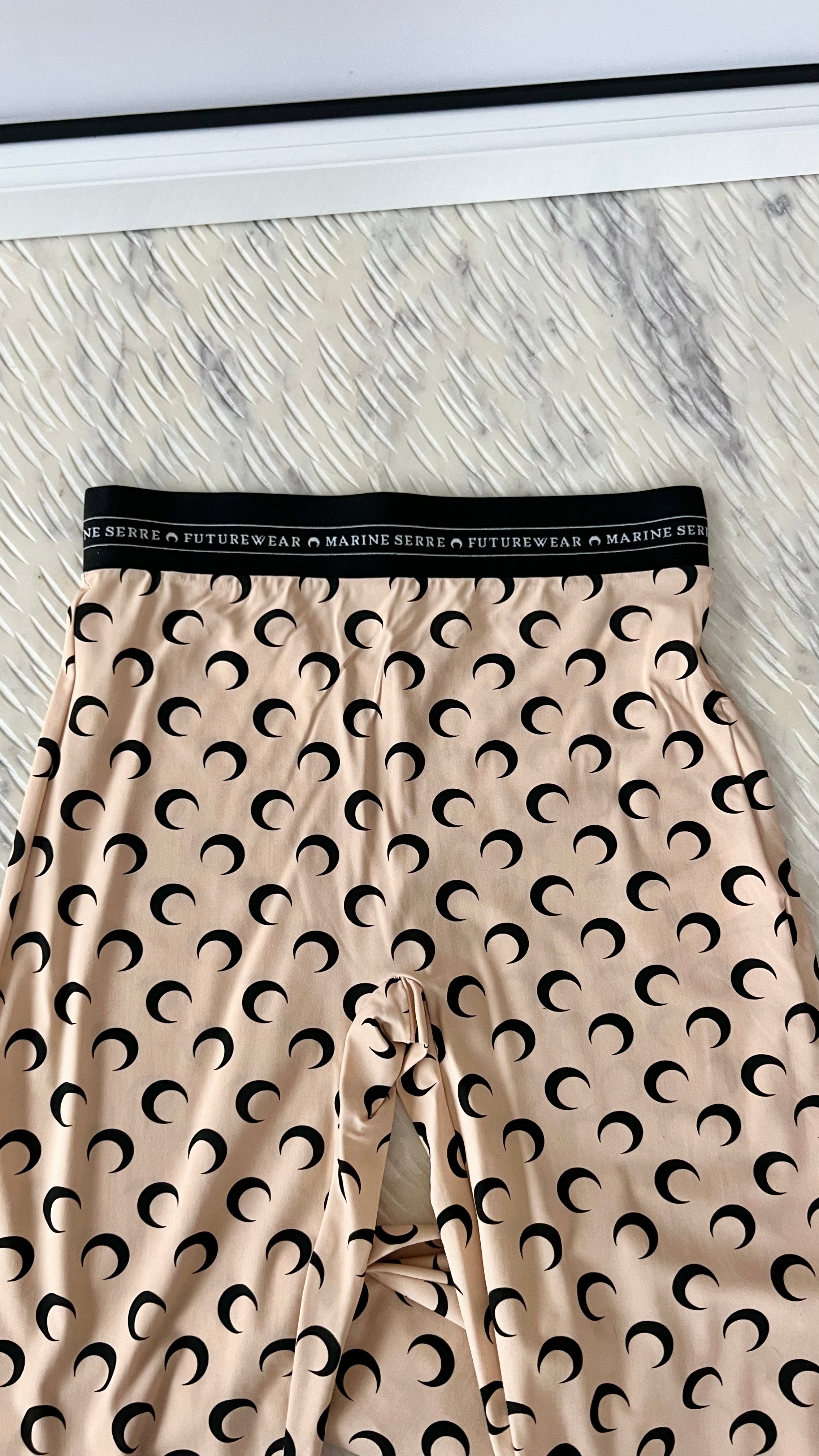 Marine Serre Crescent Moon-print leggings