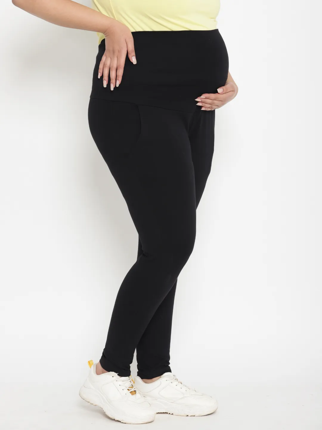 Maternity Plus-Size Fleece Leggings - Winter