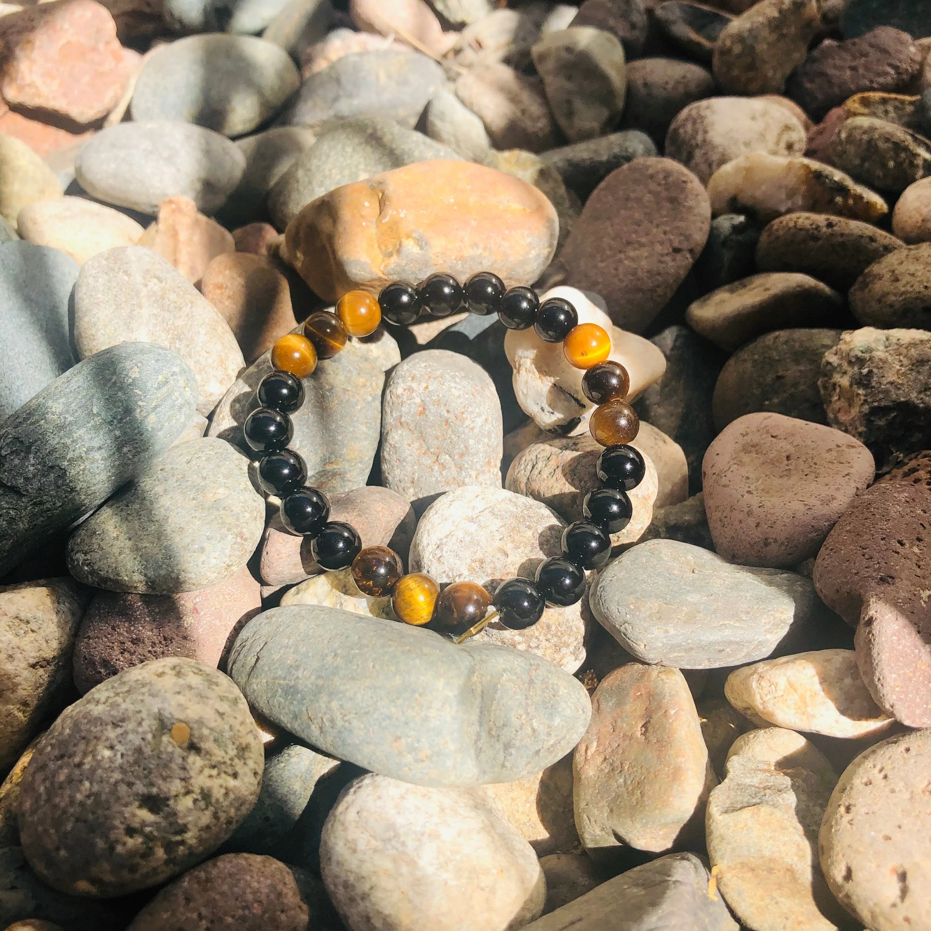 Men’s Bracelet—Onyx & Tiger’s Eye