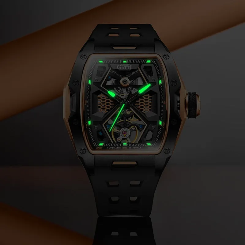 Men's Luxury Waterproof Automatic Mechanical Luminous Wristwatch