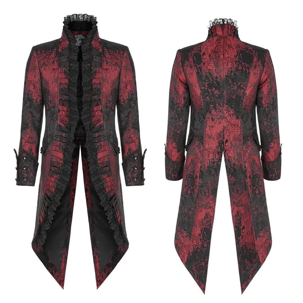 Men's Vintage Gorgeous Lace Tuxdo Coats