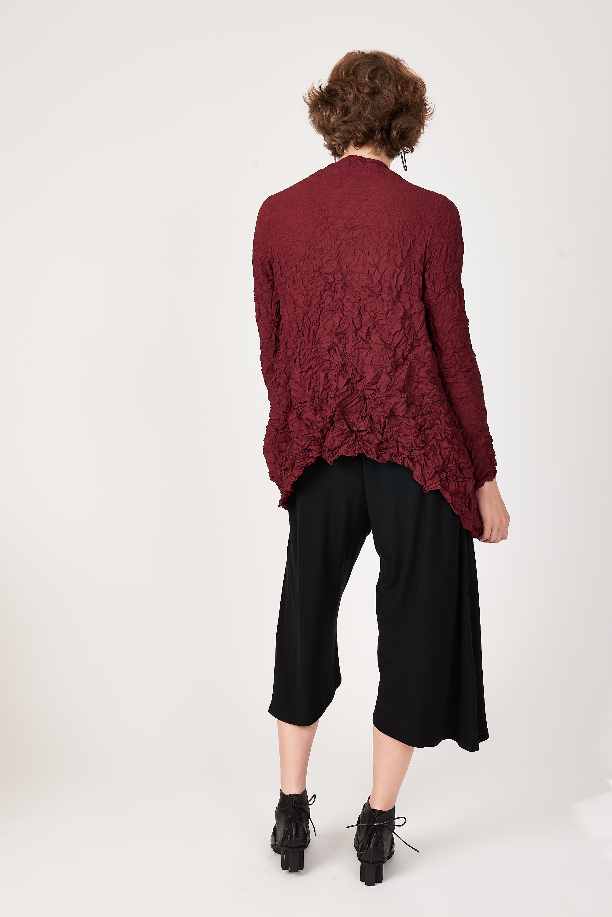 Moth Ali Cardigan | Burgundy