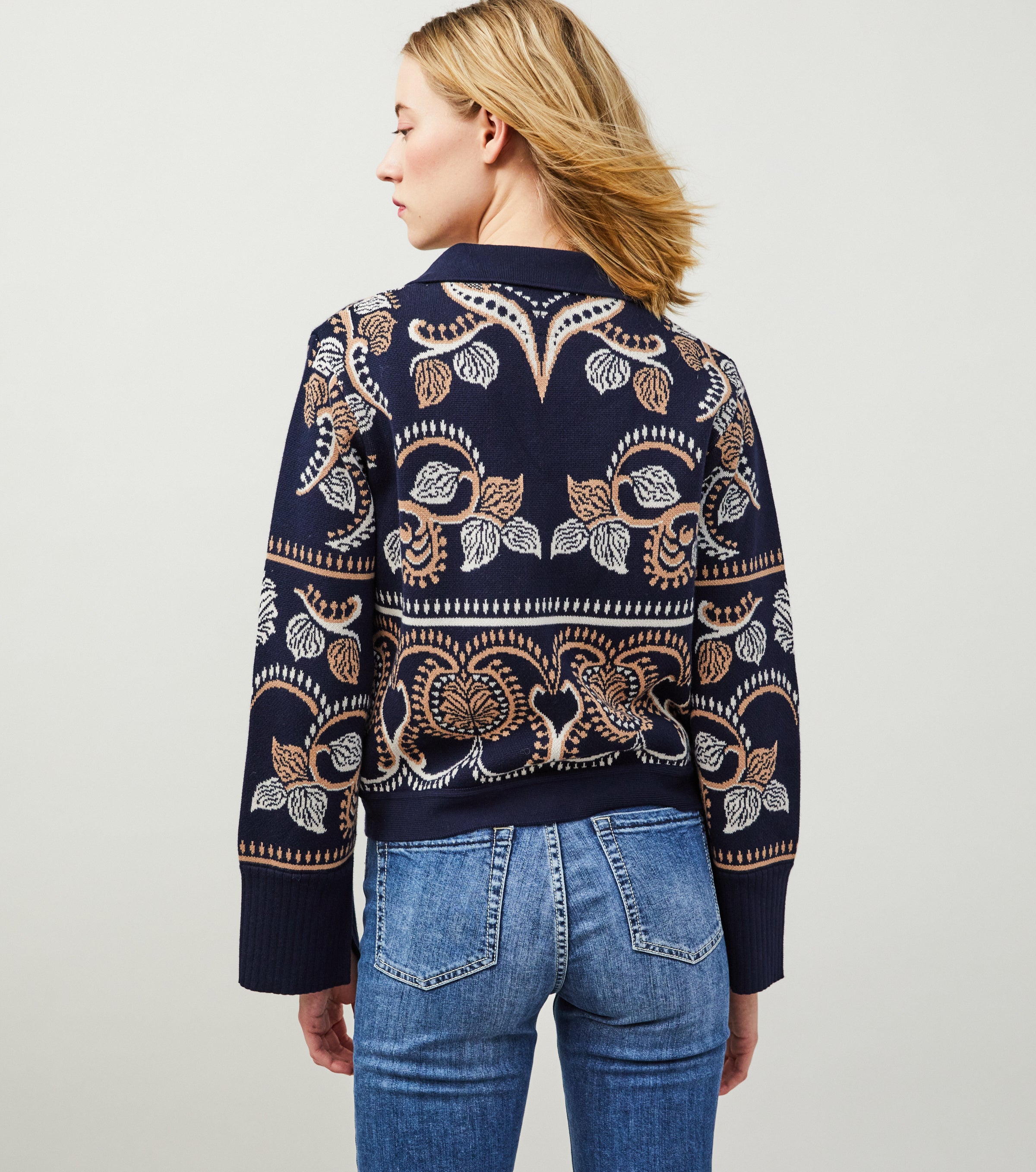 Odd Molly Violette Cardigan Deep Navy