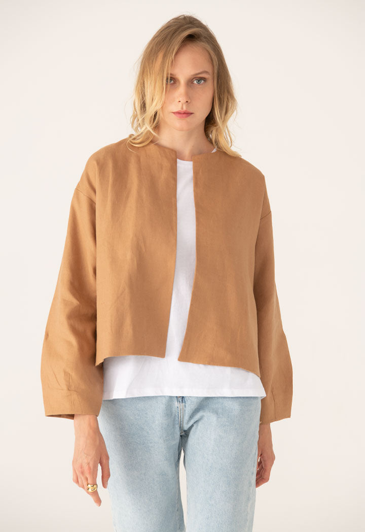 Open Front Linen Outerwear