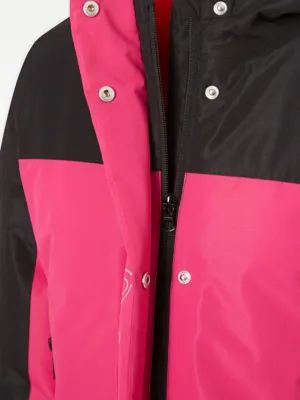 Pink Colour Block Waterproof Hooded Coat | Kids | George at ASDA