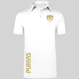 Playera tipo polo Hombre Pumas UNAM Retro Dorado Vinil