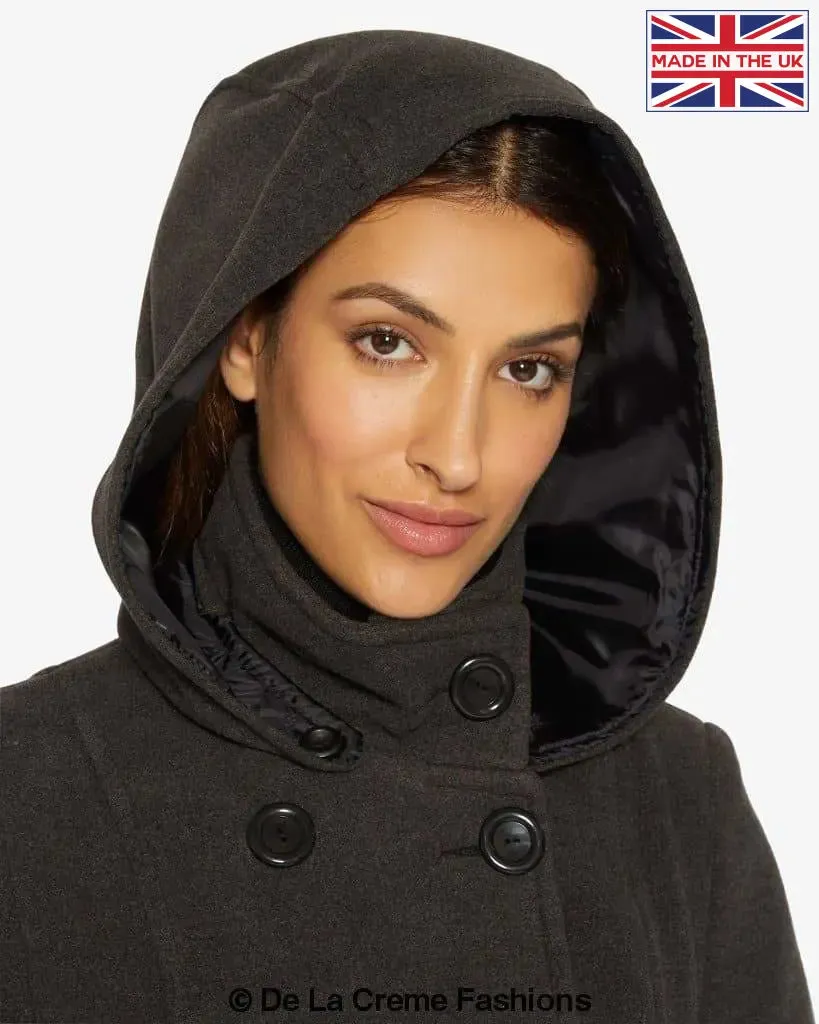 (PRE-ORDER) Double Breasted Hooded Coat (1225)