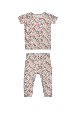 Quincy Mae - Bloom Bamboo Short Sleeve Pajama Set