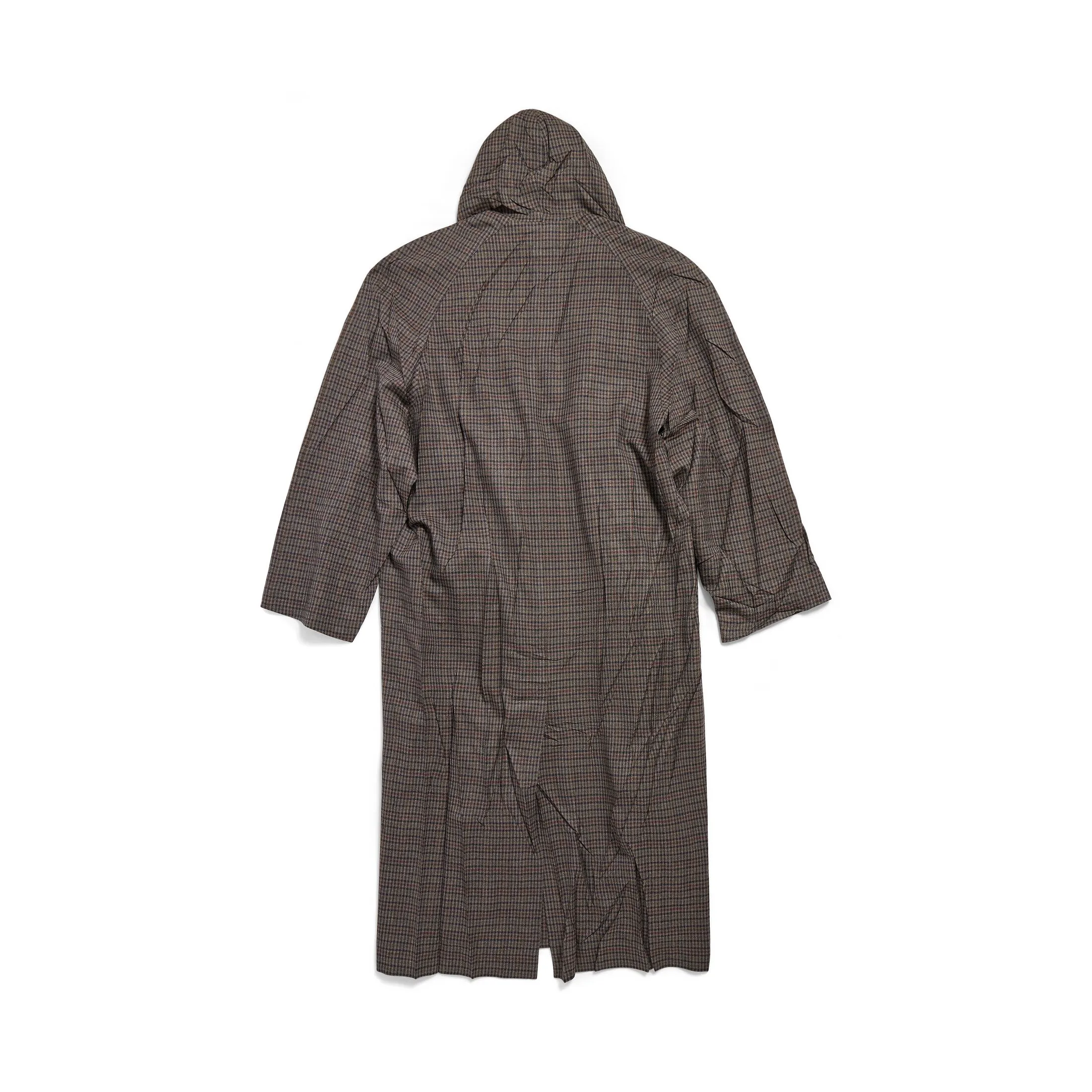 RAGLAN HOODED COAT IN KAKI