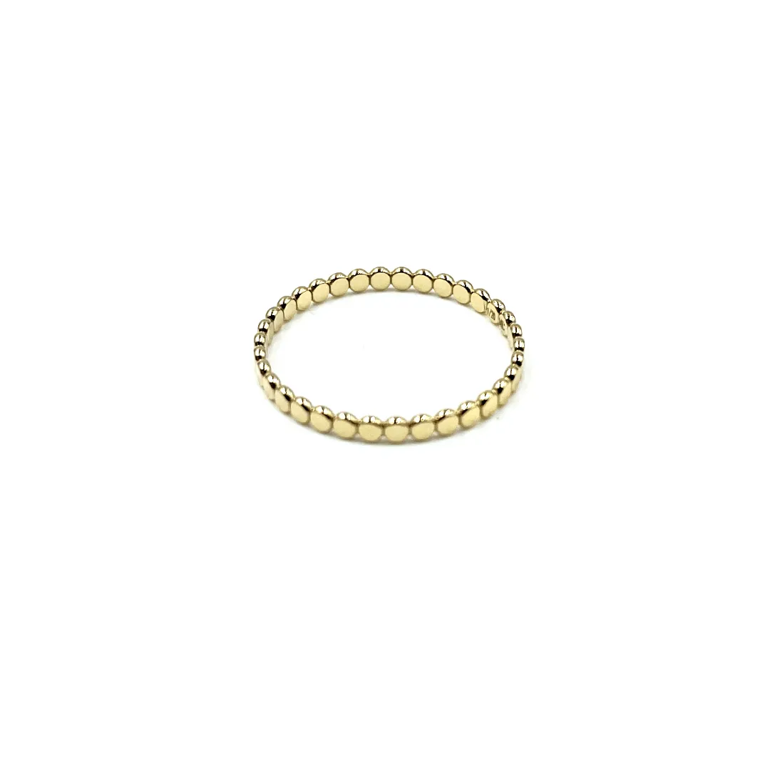 Resort Collection Gold Flat Pebble Ring - Waterproof!