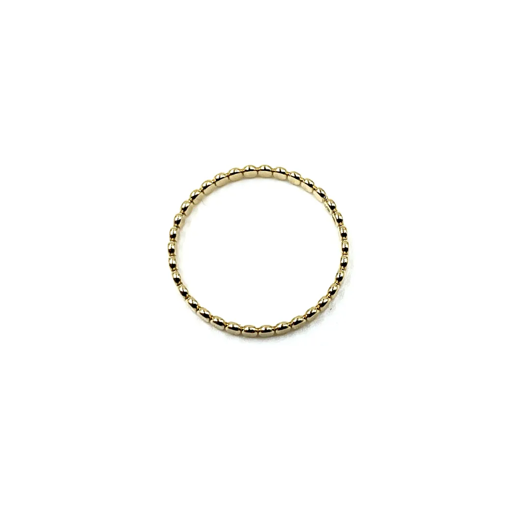 Resort Collection Gold Flat Pebble Ring - Waterproof!