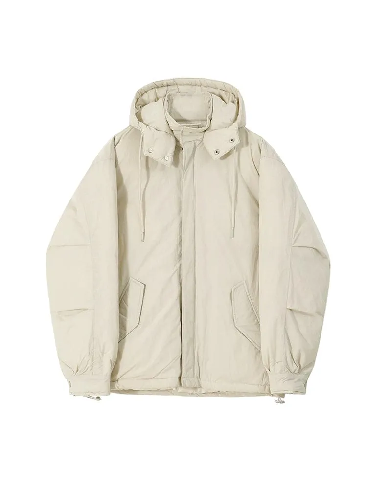 RT No. 10394 CREAM HOODED COAT JK