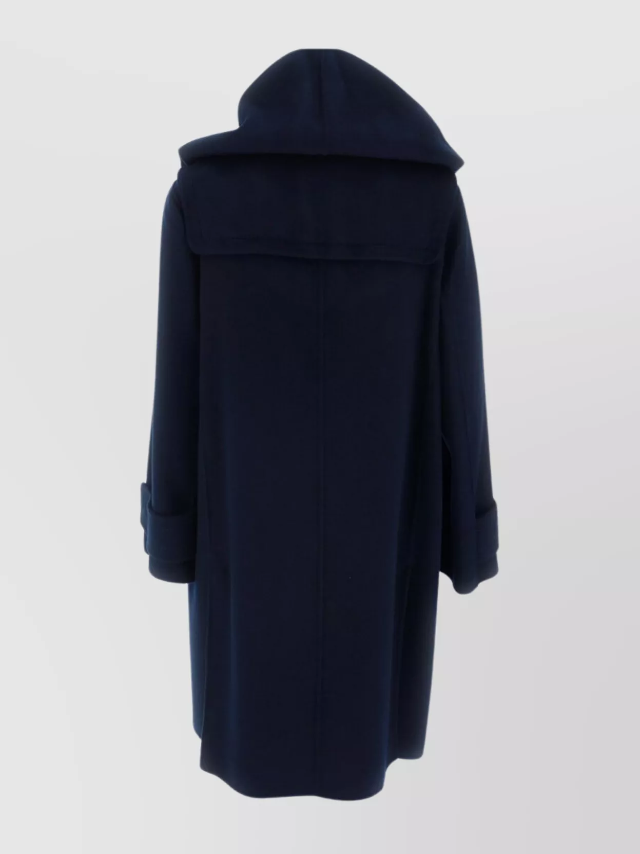 S Max Mara   Cuffed sleeves hooded coat pockets