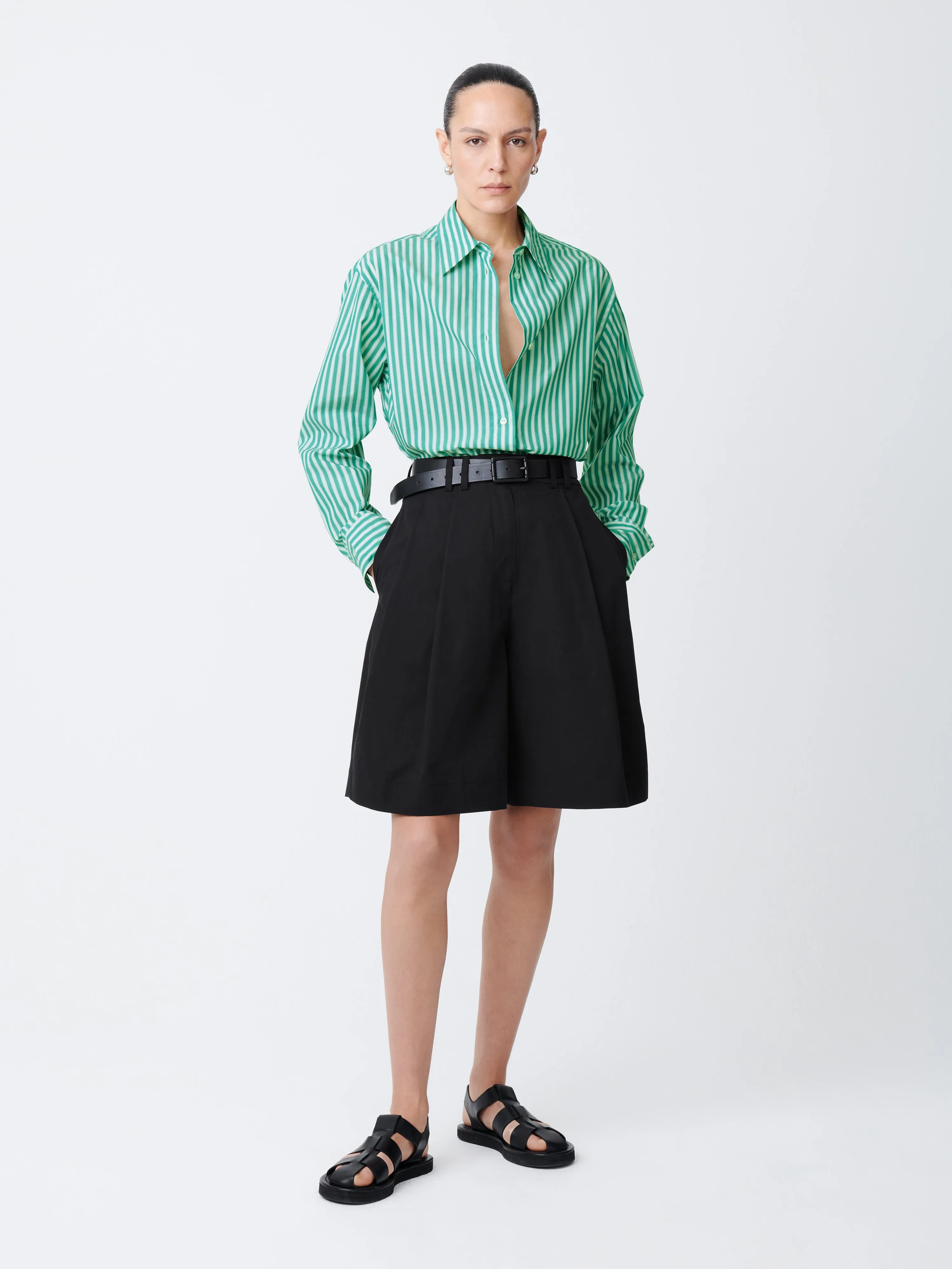 Santos Shirt in Stripe Green