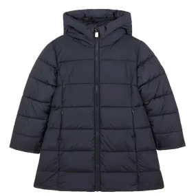 Save The Duck Girls Hooded Coat 09 Navy Blue