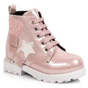 Shiny pink insulated boots for girls Potocki