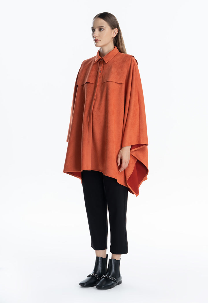 Shoulder Drape Slip On Outerwear