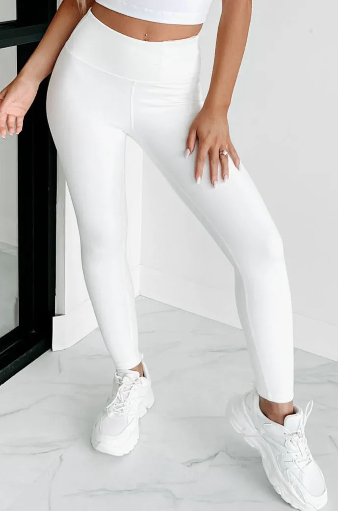 Staying With It Fleece Leggings (Ivory)