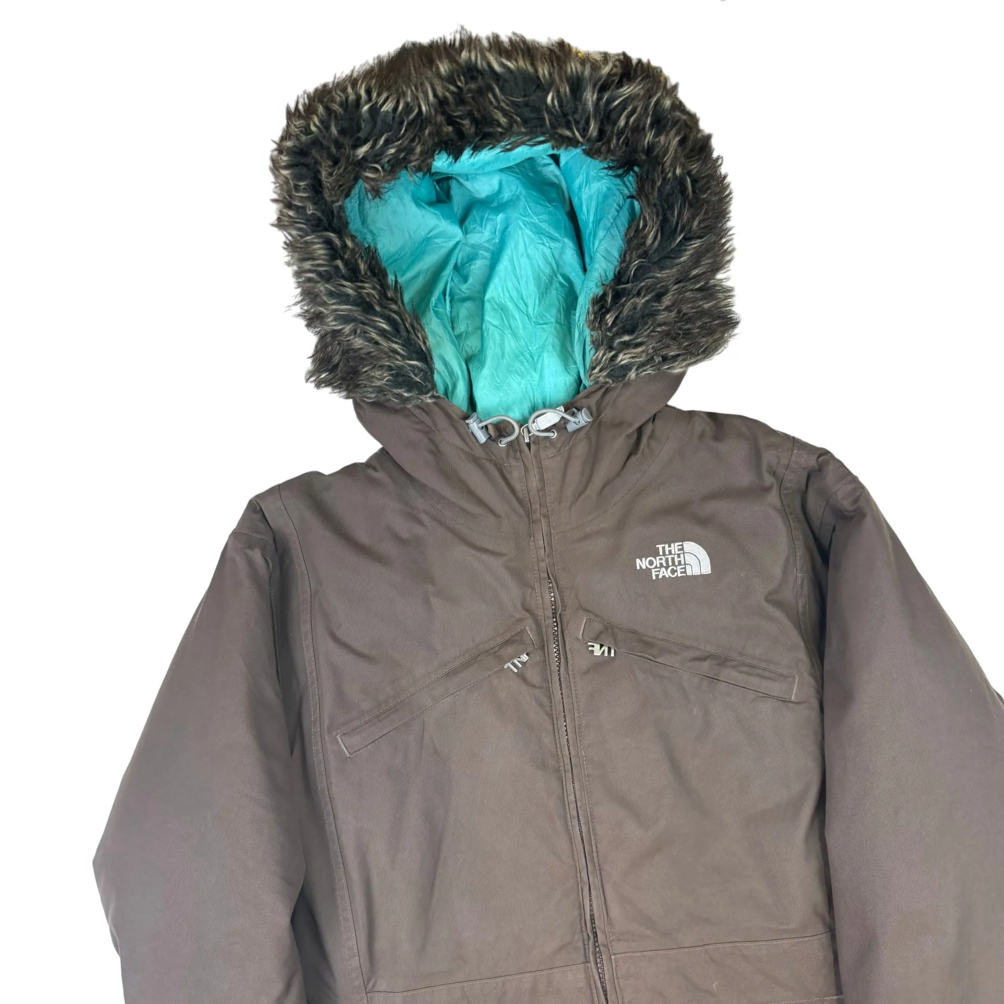 The North Face HyVent Hooded Coat Brown