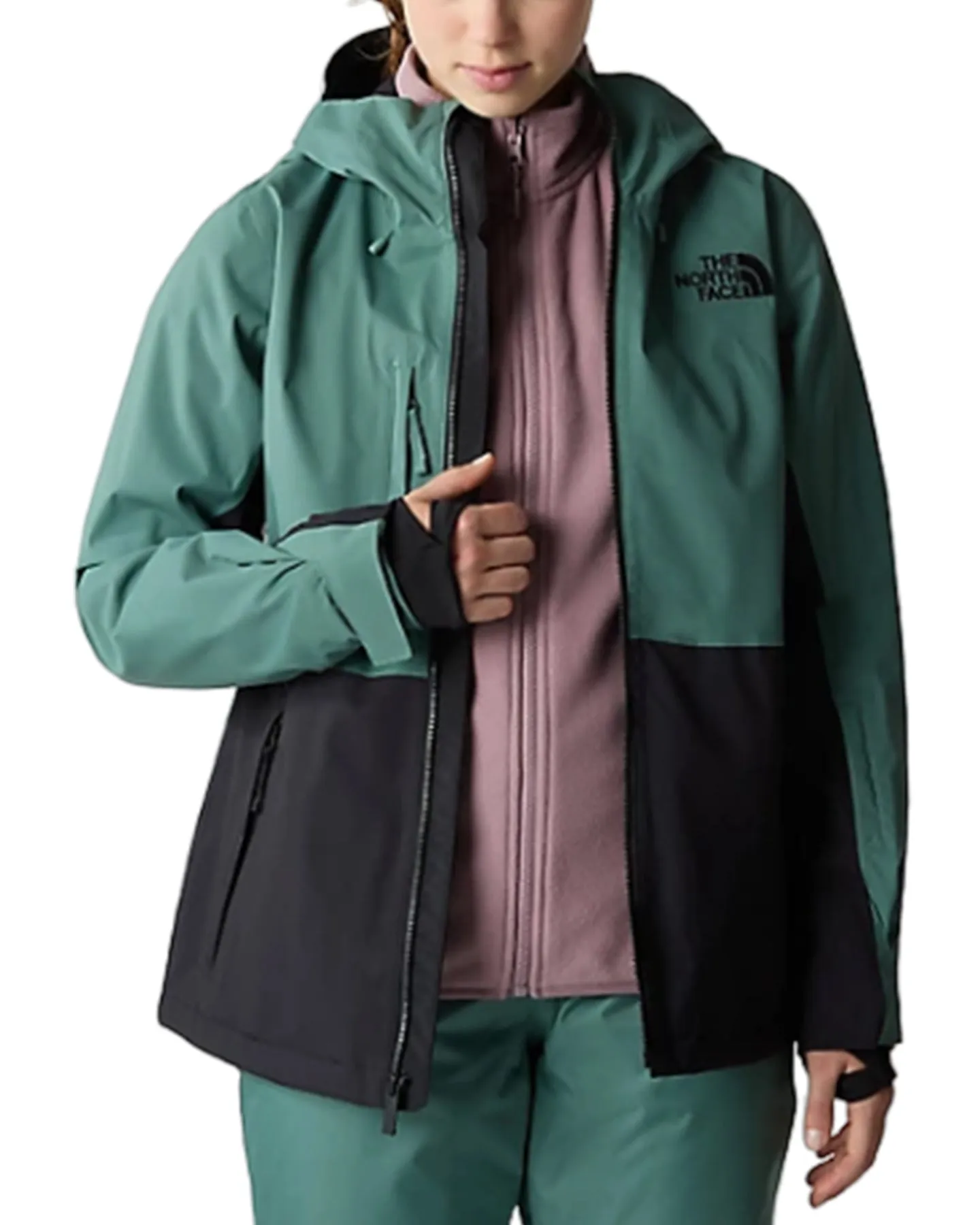 The North Face Women's Freedom Stretch Snow Jacket - Dark Sage/Tnf Black | Shop Coats & Jackets at Trojan Wake Ski Snow 